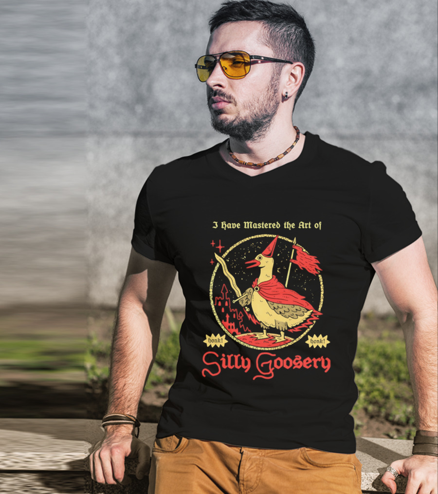 I Have Mastered The Art Of Silly Goosery Wizard Goose With Wand And Cape T-Shirt