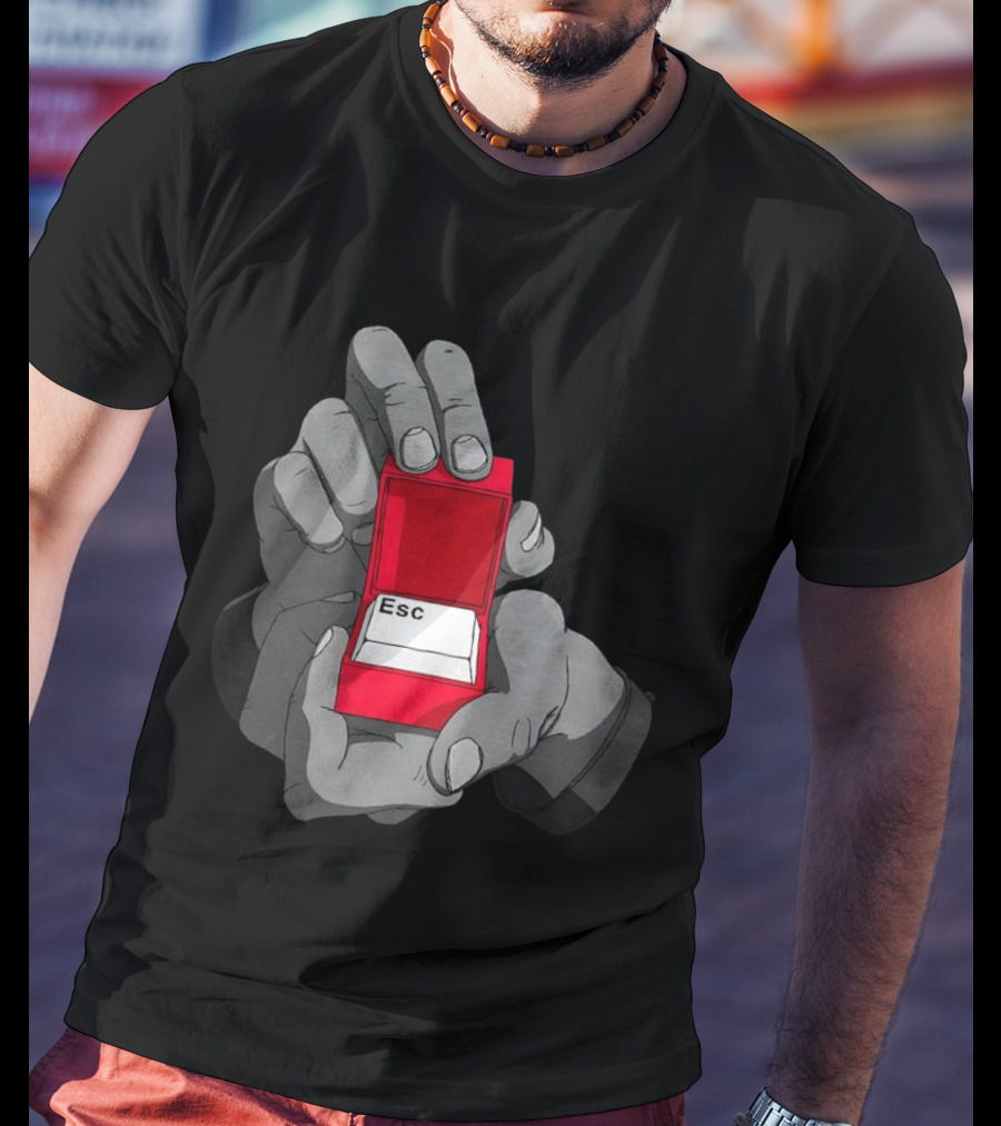 Red Box Proposal ESC Key Meme T-Shirt