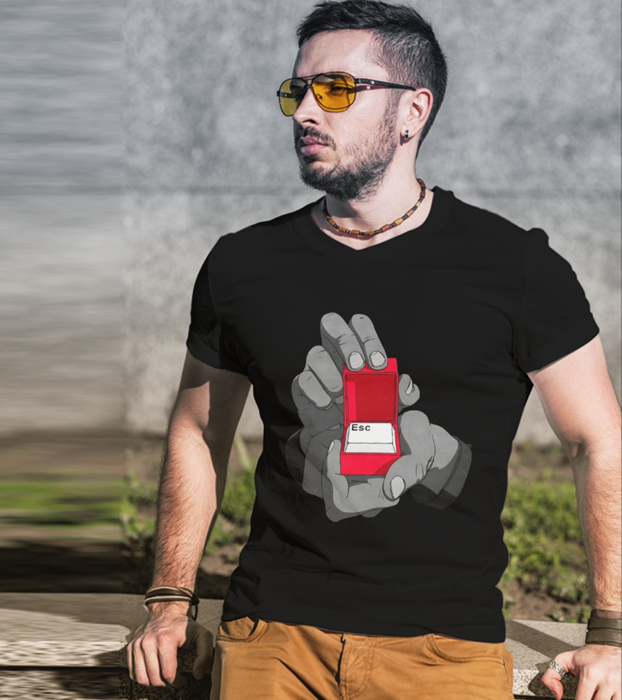 Red Box Proposal ESC Key Meme T-Shirt