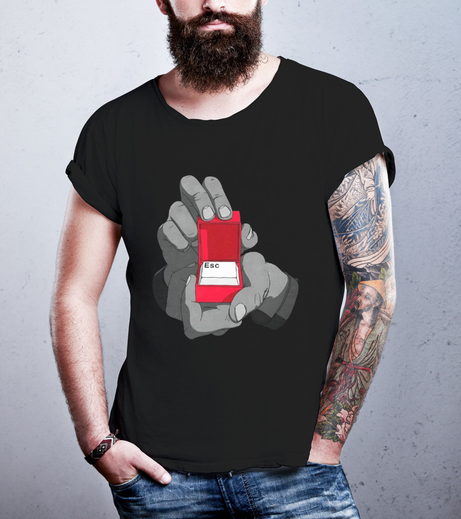 Red Box Proposal ESC Key Meme T-Shirt