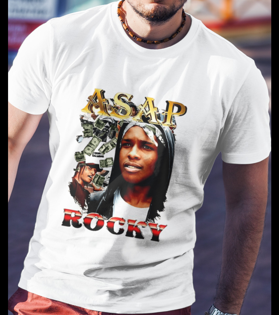 ASAP Rocky Supreme Dollar Money Music Lover T-Shirt