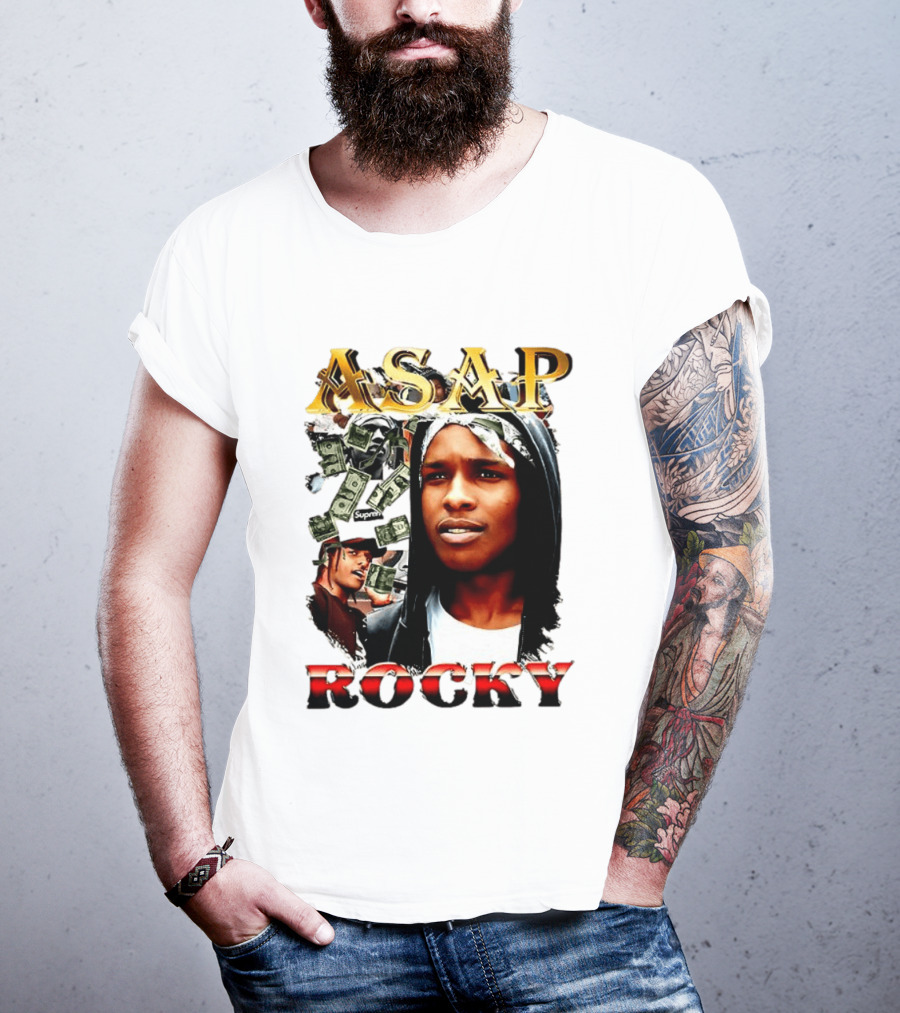 ASAP Rocky Supreme Dollar Money Music Lover T-Shirt