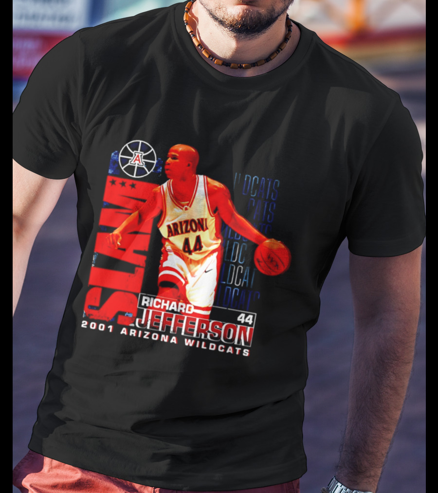 Richard Jefferson 2001 Arizona Wildcats Slam Dunk Wildcats T-Shirt