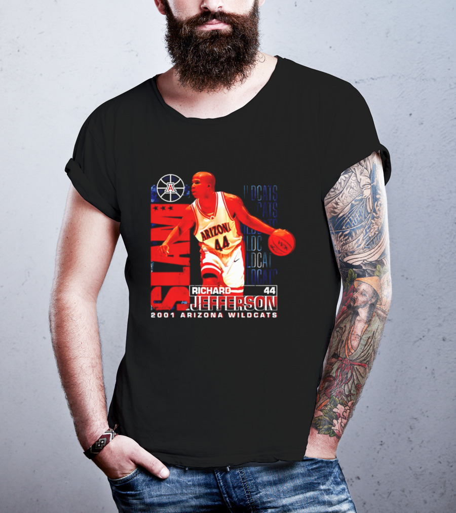 Richard Jefferson 2001 Arizona Wildcats Slam Dunk Wildcats T-Shirt
