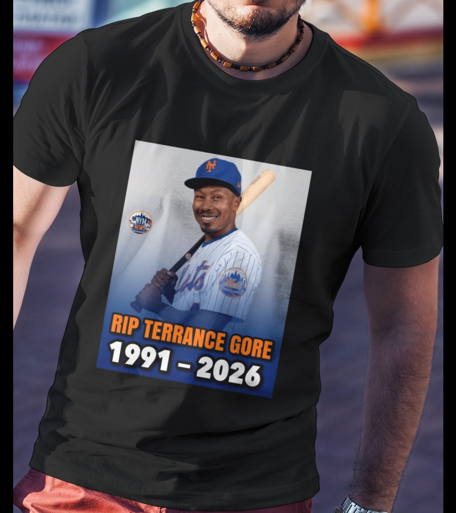 Rip Terrance Gore Mets Tribute 1991 2026 NYM News Baseball T-Shirt