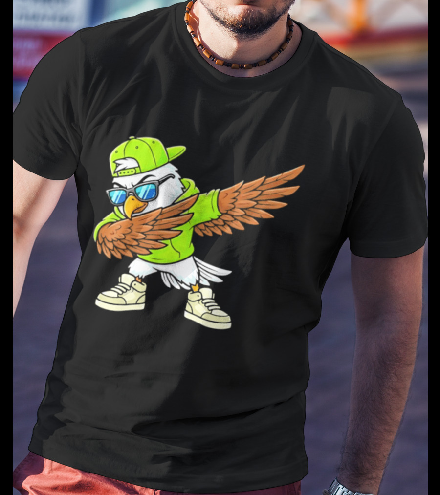 Seattle Seahawks Dabbing Hip Hop Eagle Fan T-Shirt