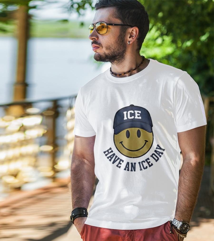 Have An Ice Day ICE Smiley Face Youth T-Shirt