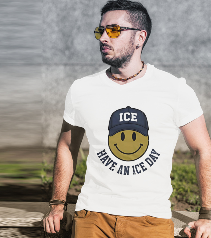 Have An Ice Day ICE Smiley Face Youth T-Shirt