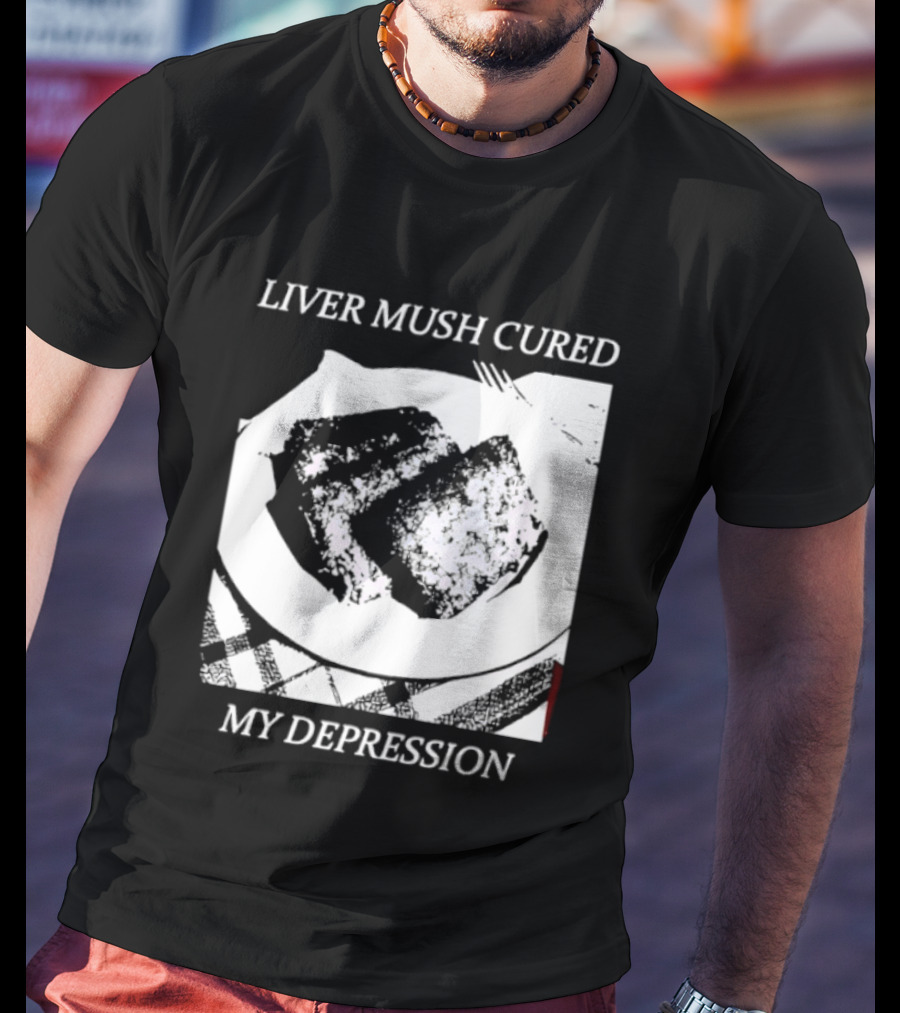 Liver Mush Cured My Depression By Graham Irvin Plate T-Shirt