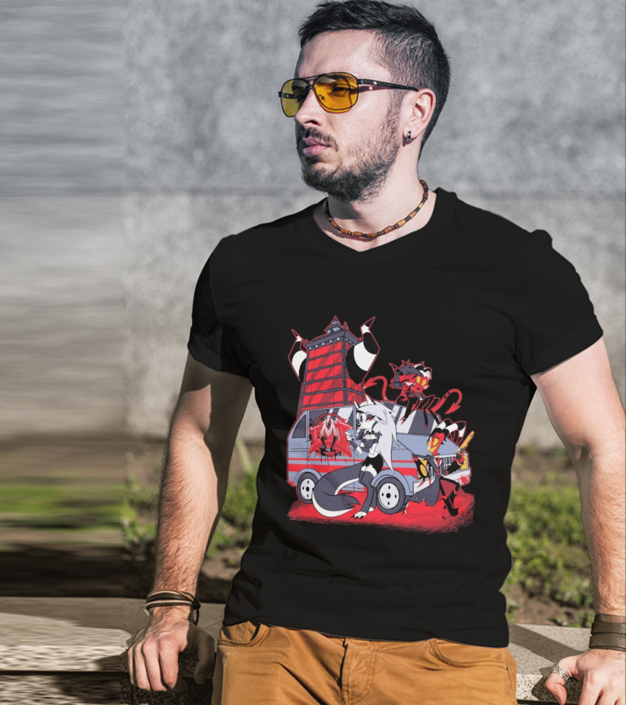 SpindleHorse IMP Van Characters Cartoon T-Shirt