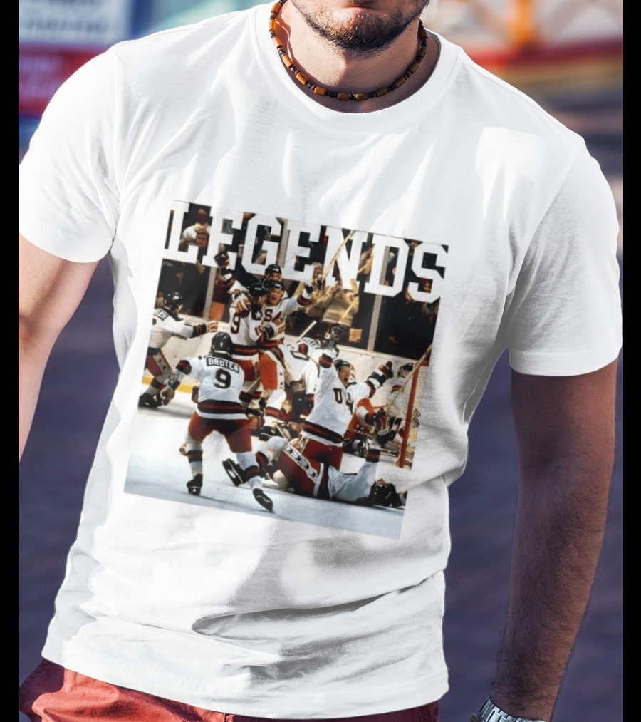 Miracle On Ice Legends Boys Of '80 Hockey Moment T-Shirt