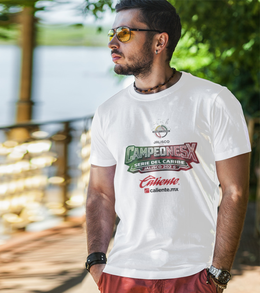 Campeones Serie Del Caribe Jalisco 2026 Caliente.mx T-Shirt