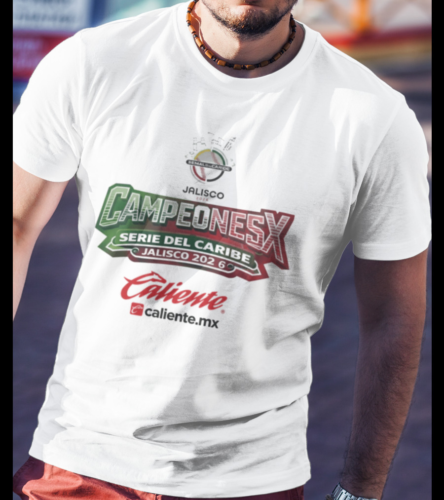 Campeones Serie Del Caribe Jalisco 2026 Caliente.mx T-Shirt