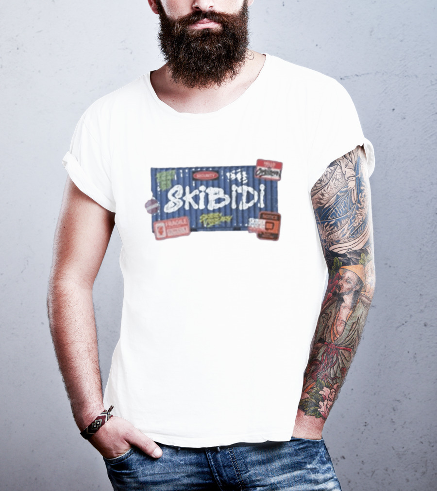 Skibidi Toilet Skibidi Crate Warning Cargo Express 100% Organic T-Shirt
