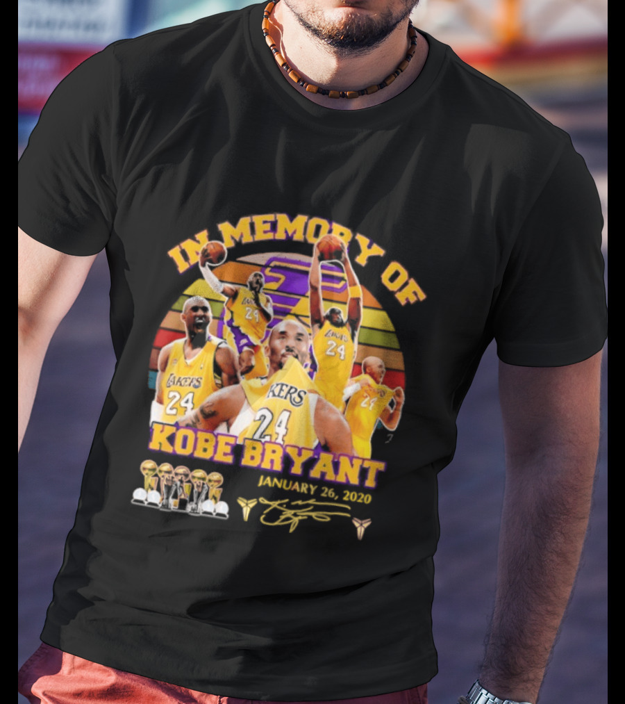 Kobe Bryant Los Angeles Lakers January 26 2020 Memorabilia T-Shirt