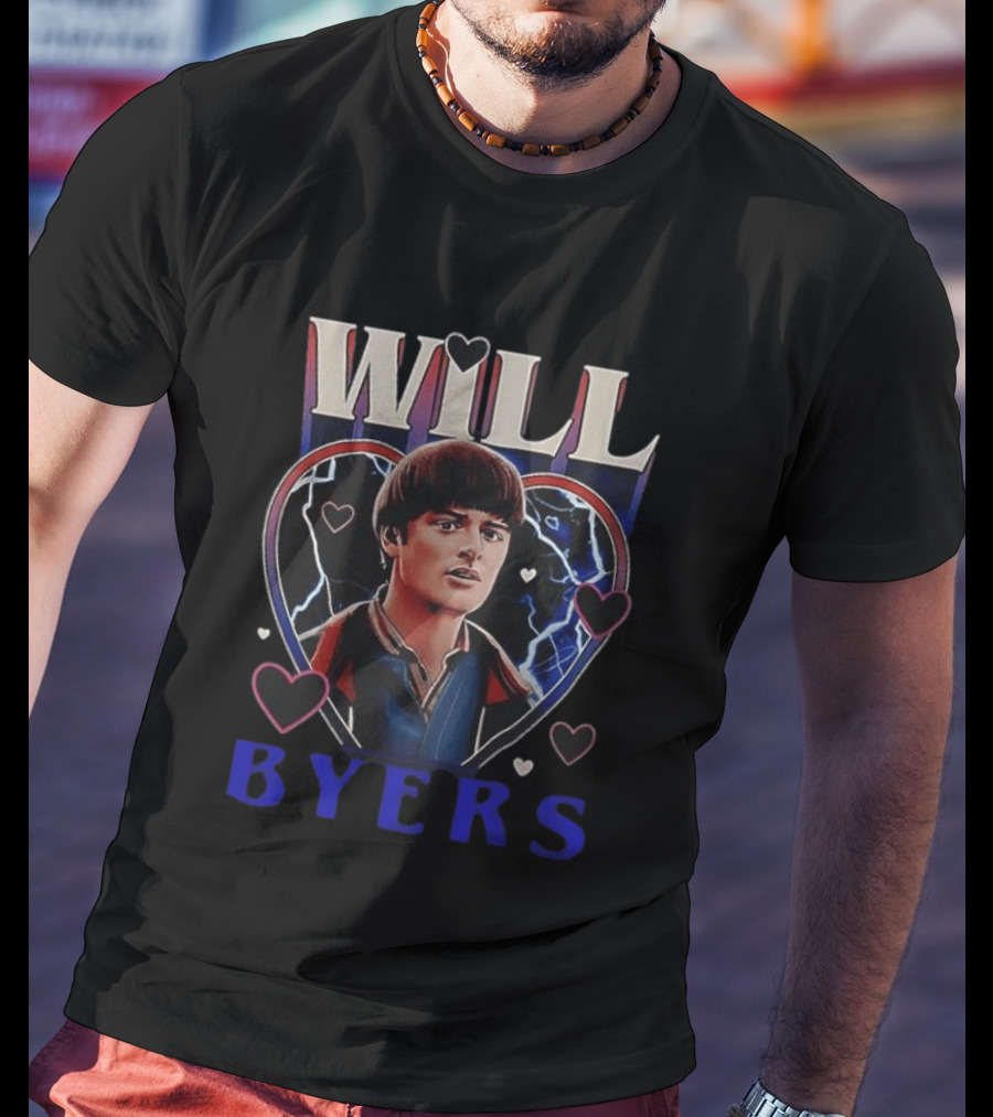 Will Byers Stranger Things Heart Electric T-Shirt
