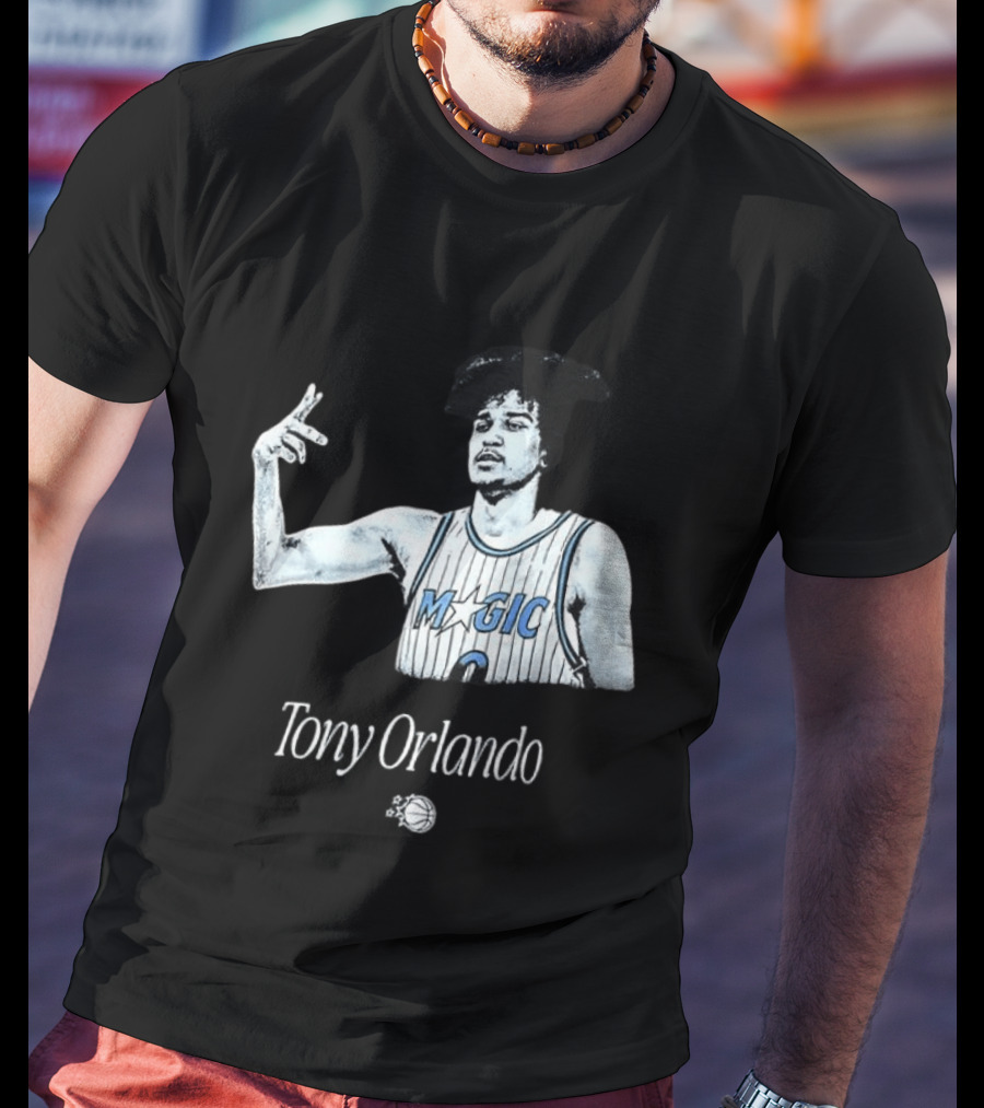Tony Orlando Magic Basketball Jersey Player And Ball T-Shirt
