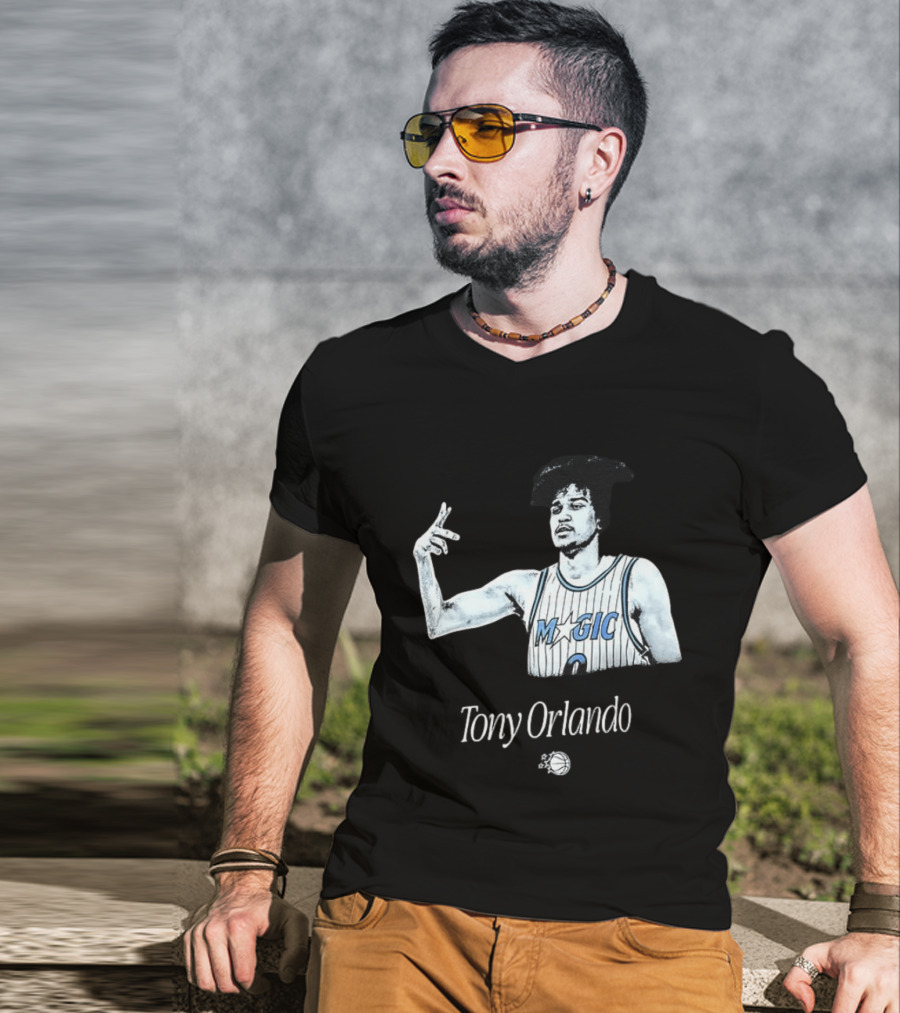 Tony Orlando Magic Basketball Jersey Player And Ball T-Shirt