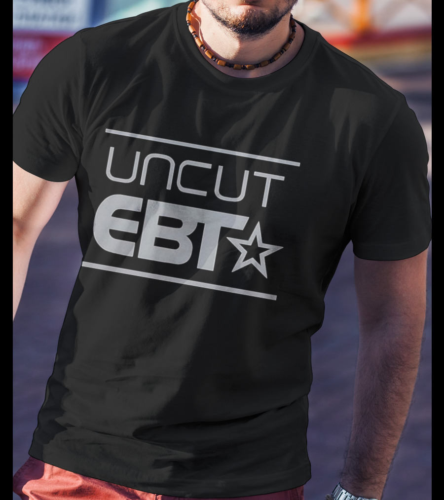 UNCUT EBT Participant Discretion Star Symbol Caution T-Shirt