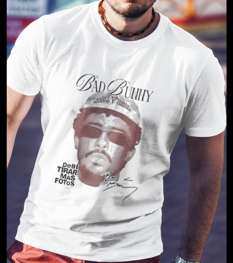 Bad Bunny Debi Tirar Mas Fotos Face T-Shirt