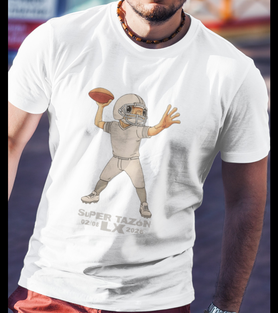 Bad Bunny X Super Tazon Football Quarterback Anime T-Shirt