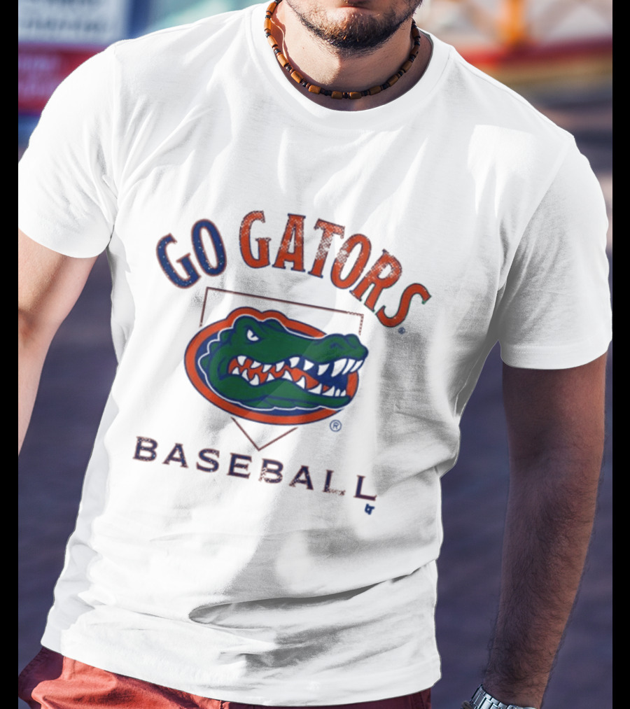Go Gators Florida Baseball Team Home Plate T-Shirt