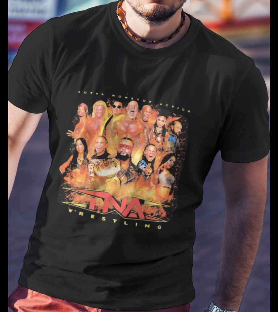 Total Nonstop Action TNA Wrestling Impact Legends Featured Athletes T-Shirt