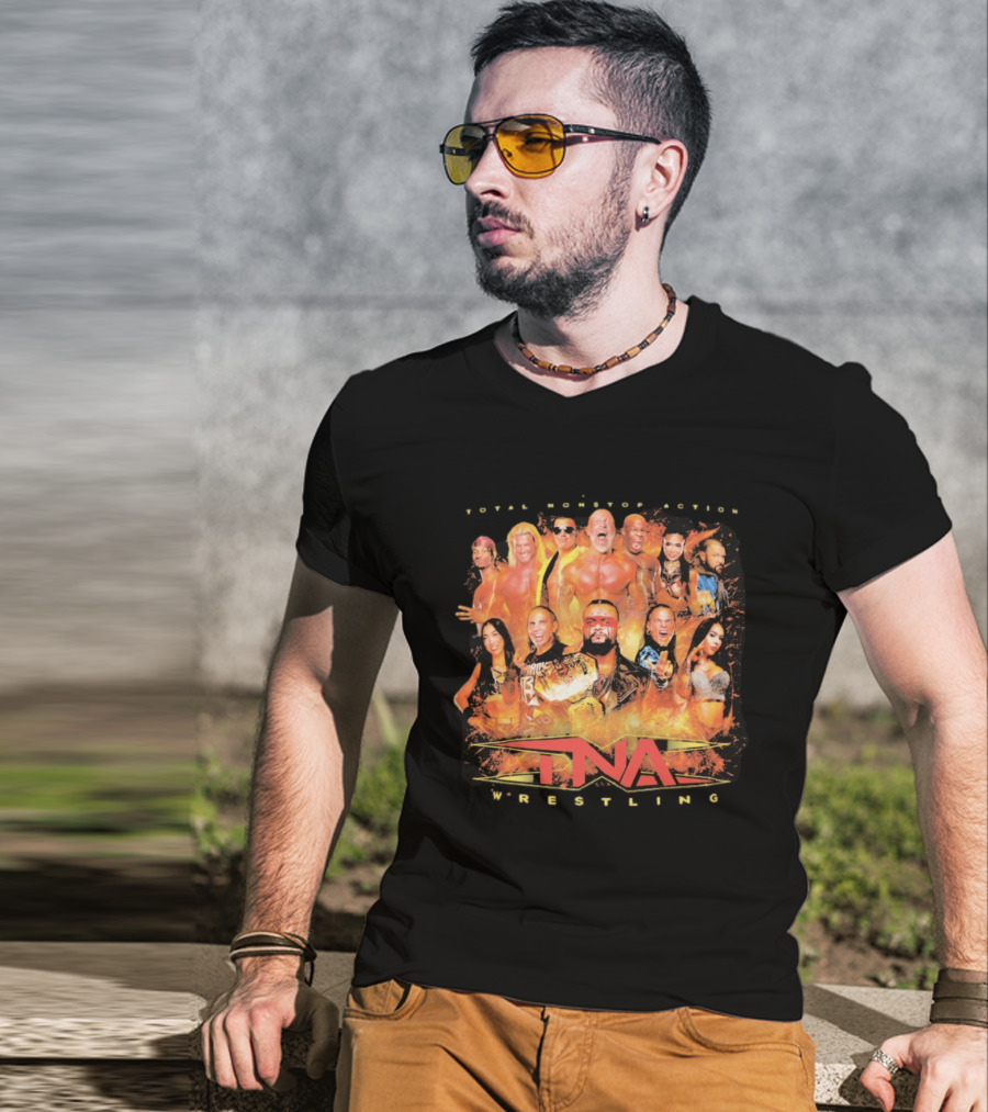 Total Nonstop Action TNA Wrestling Impact Legends Featured Athletes T-Shirt