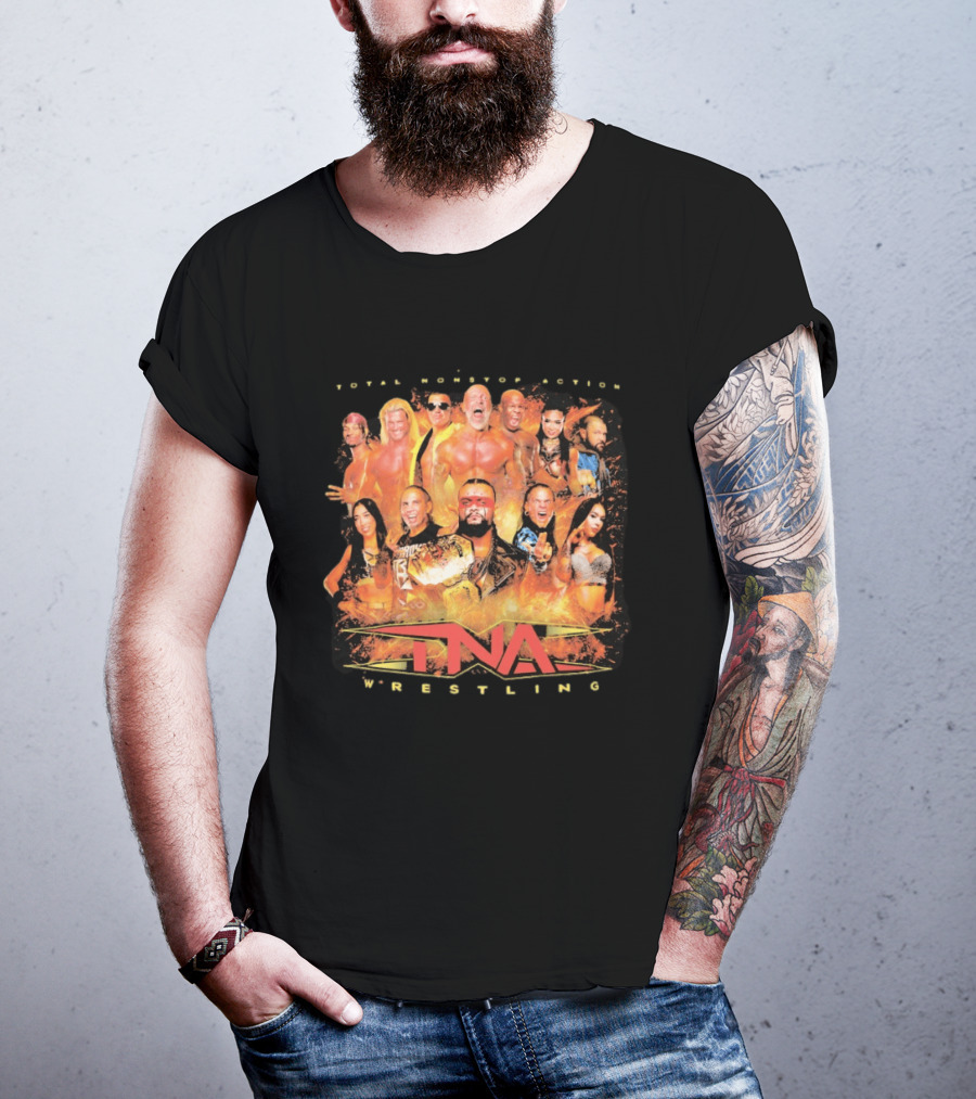 Total Nonstop Action TNA Wrestling Impact Legends Featured Athletes T-Shirt