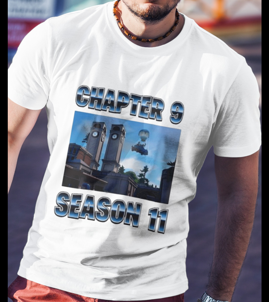 Chapter 9 Season 11 Tower Scene Floating Bus T-Shirt