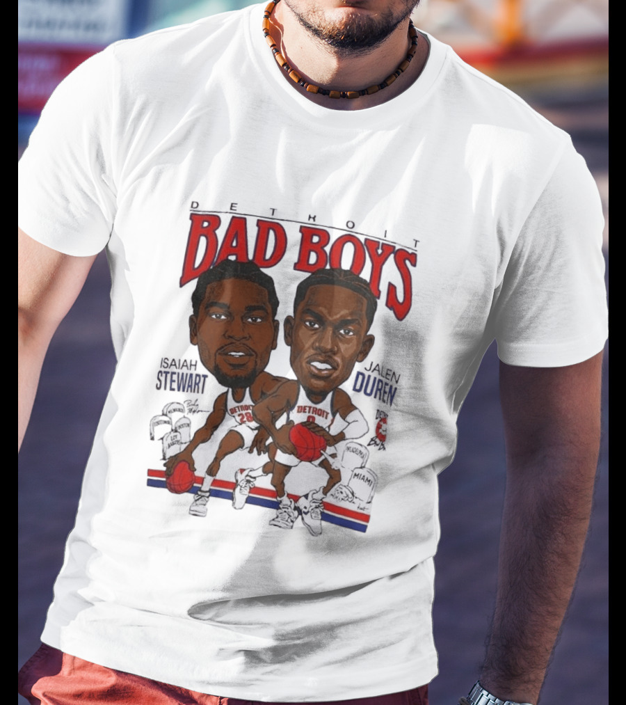 Isaiah Stewart Jalen Duren Detroit Pistons Bad Boys Basketball T-Shirt