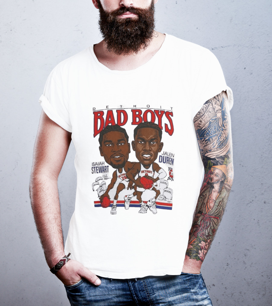 Isaiah Stewart Jalen Duren Detroit Pistons Bad Boys Basketball T-Shirt