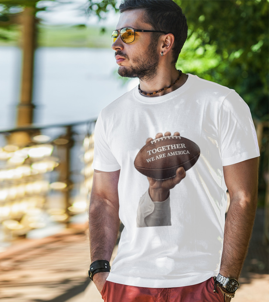 Together We Are America Football Unity 2025 2026 T-Shirt