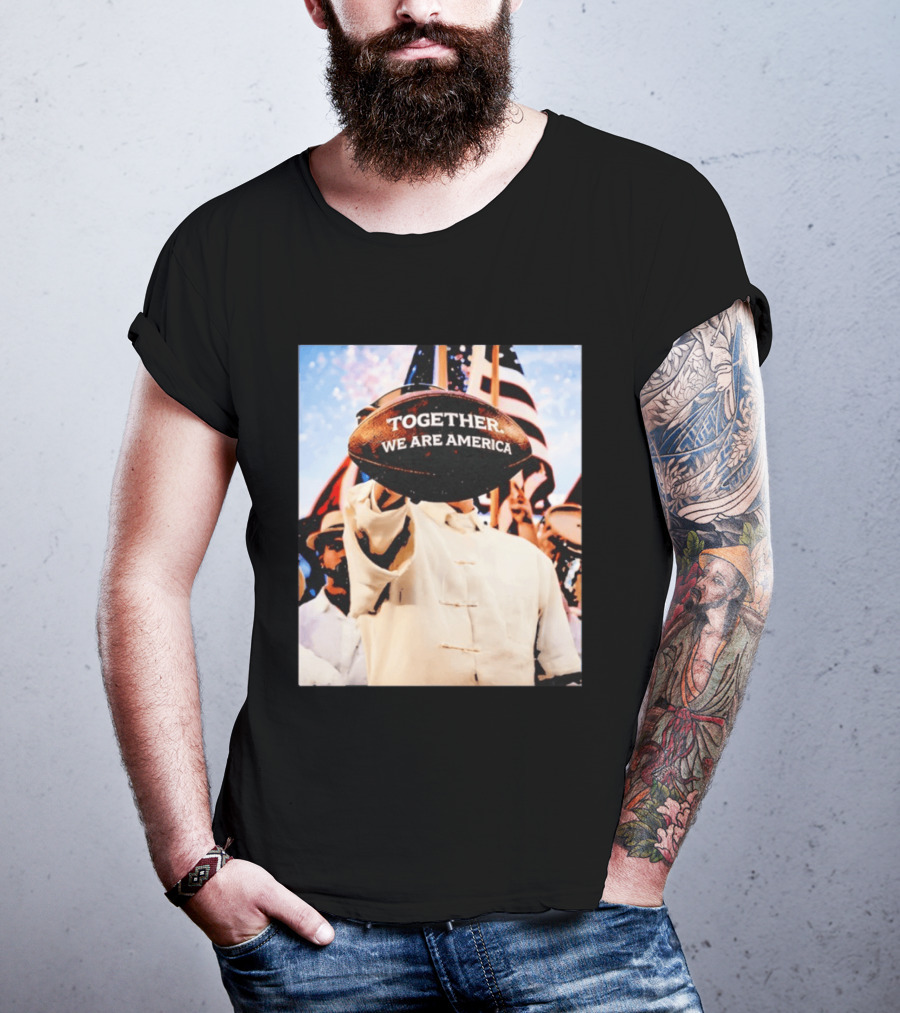 Together We Are America Bad Bunny Football T-Shirt