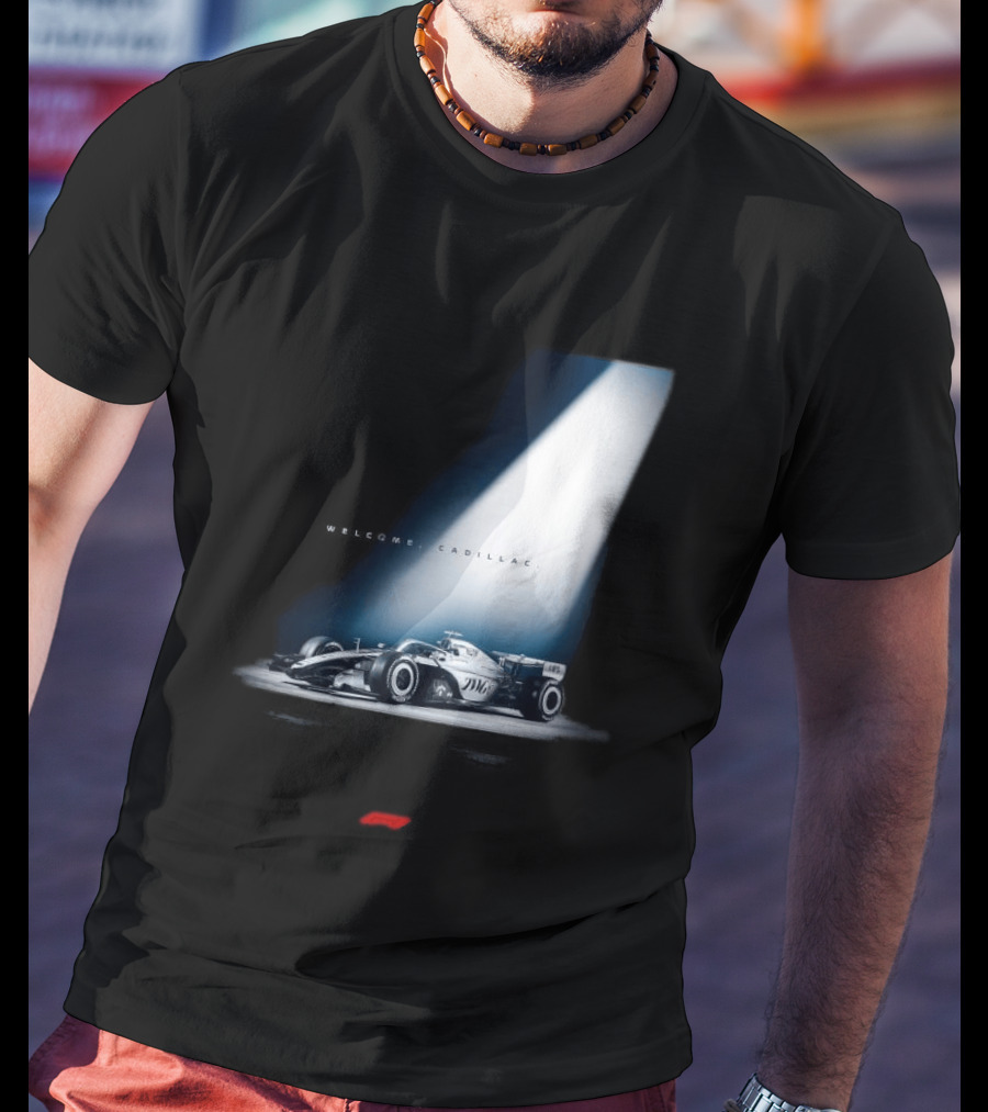 Welcome Cadillac F1 Team Formula 1 Racing Car Spotlight T-Shirt