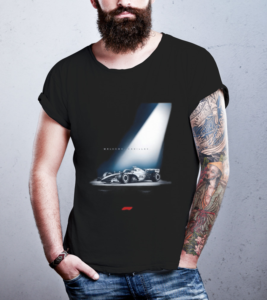 Welcome Cadillac F1 Team Formula 1 Racing Car Spotlight T-Shirt