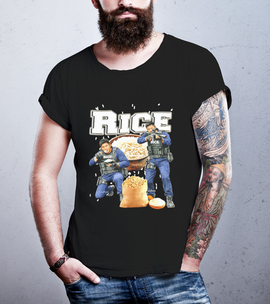Rice Ice Police Tactical Humor T-Shirt