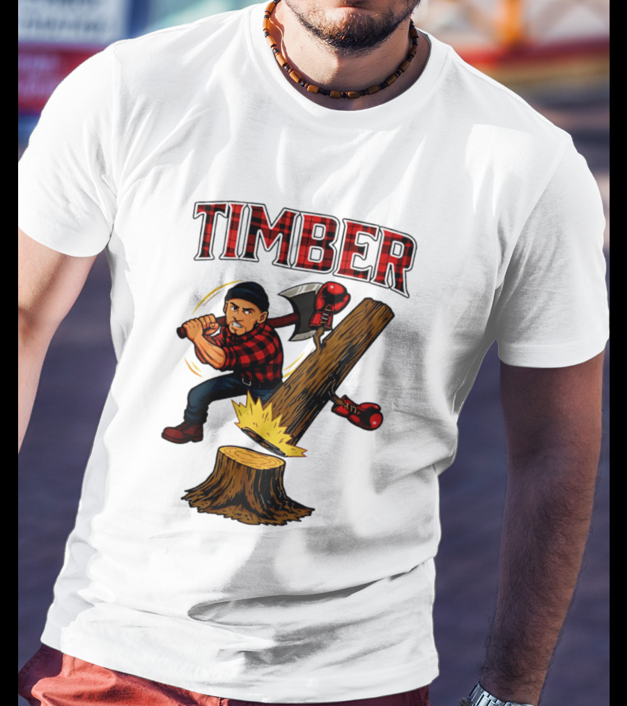 Keith Thurman Timber One Time Lumberjack Axe Boxing Gloves T-Shirt