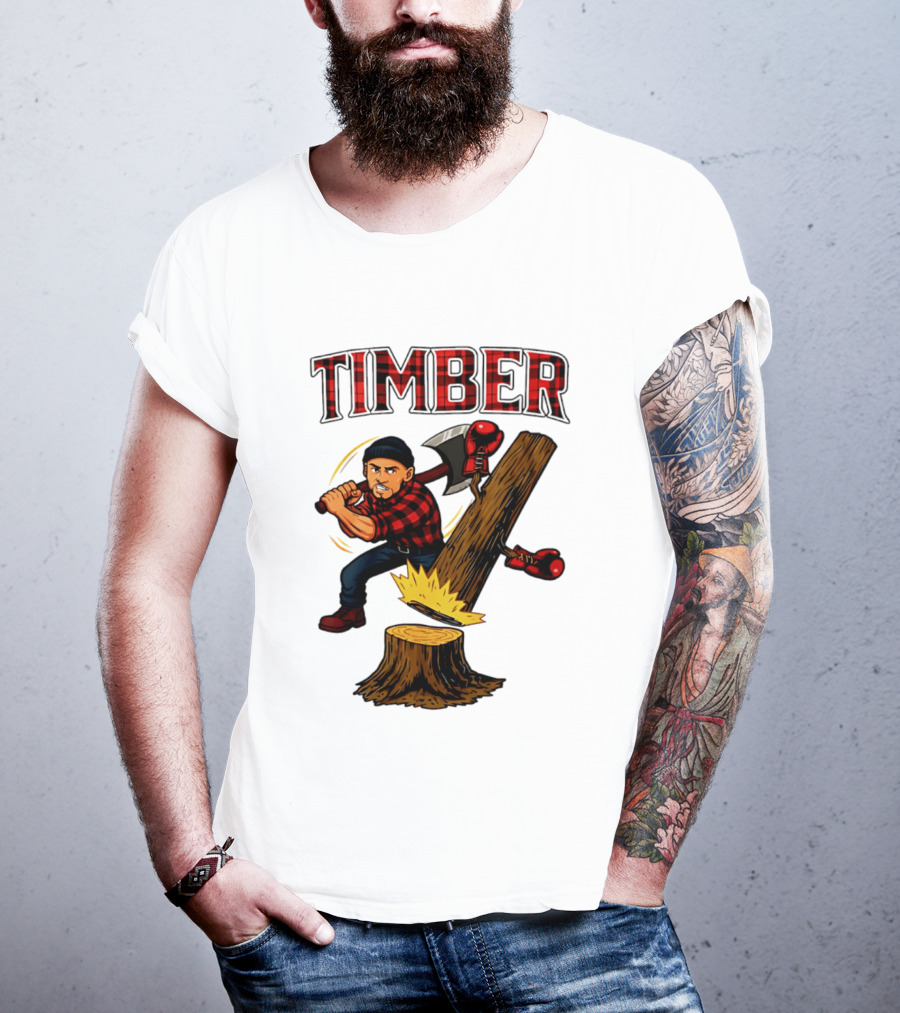 Keith Thurman Timber One Time Lumberjack Axe Boxing Gloves T-Shirt