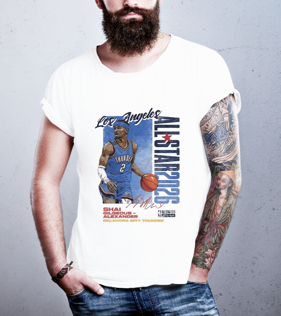 Los Angeles All Star 2026 Shai Gilgeous Alexander Oklahoma City Thunder T-Shirt