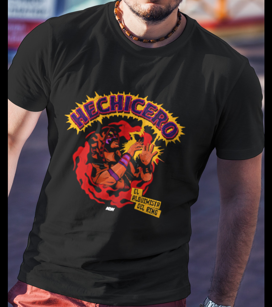 Hechicero Wizard El Alquimista Del Ring Luchador Magic Hands T-Shirt