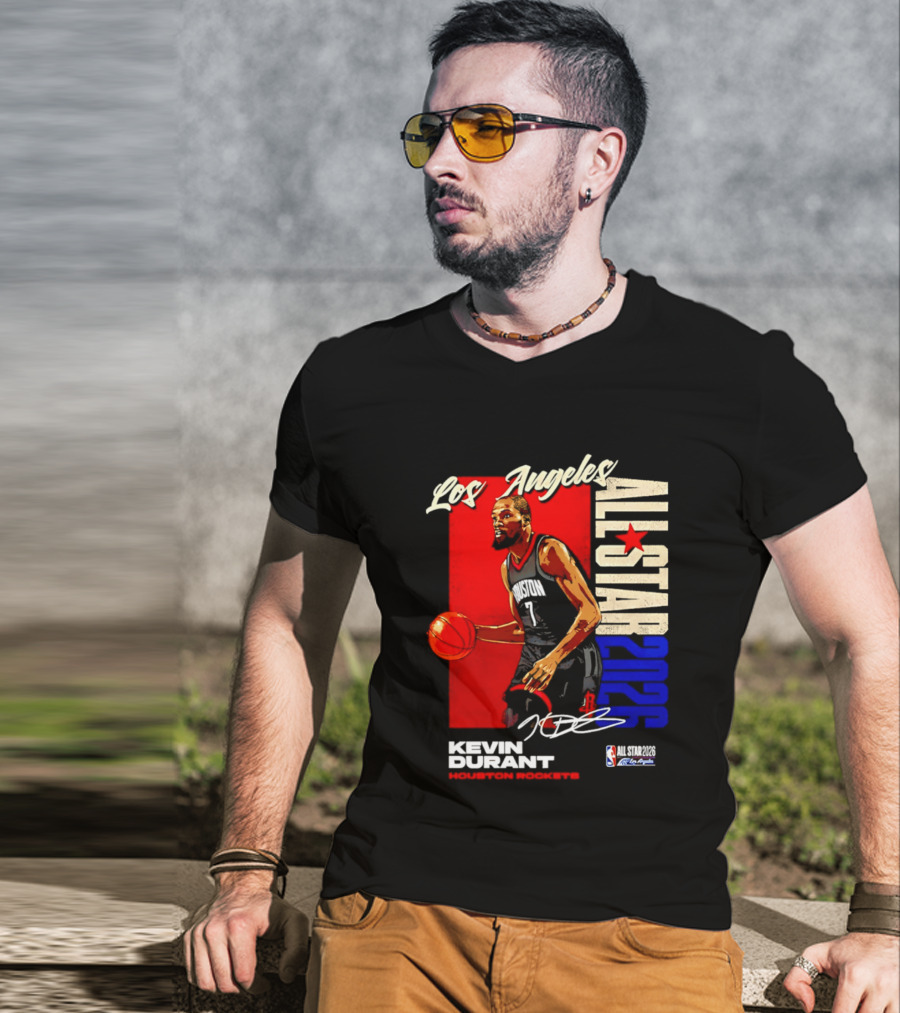 Los Angeles All Star 2026 Kevin Durant Houston Rockets T-Shirt