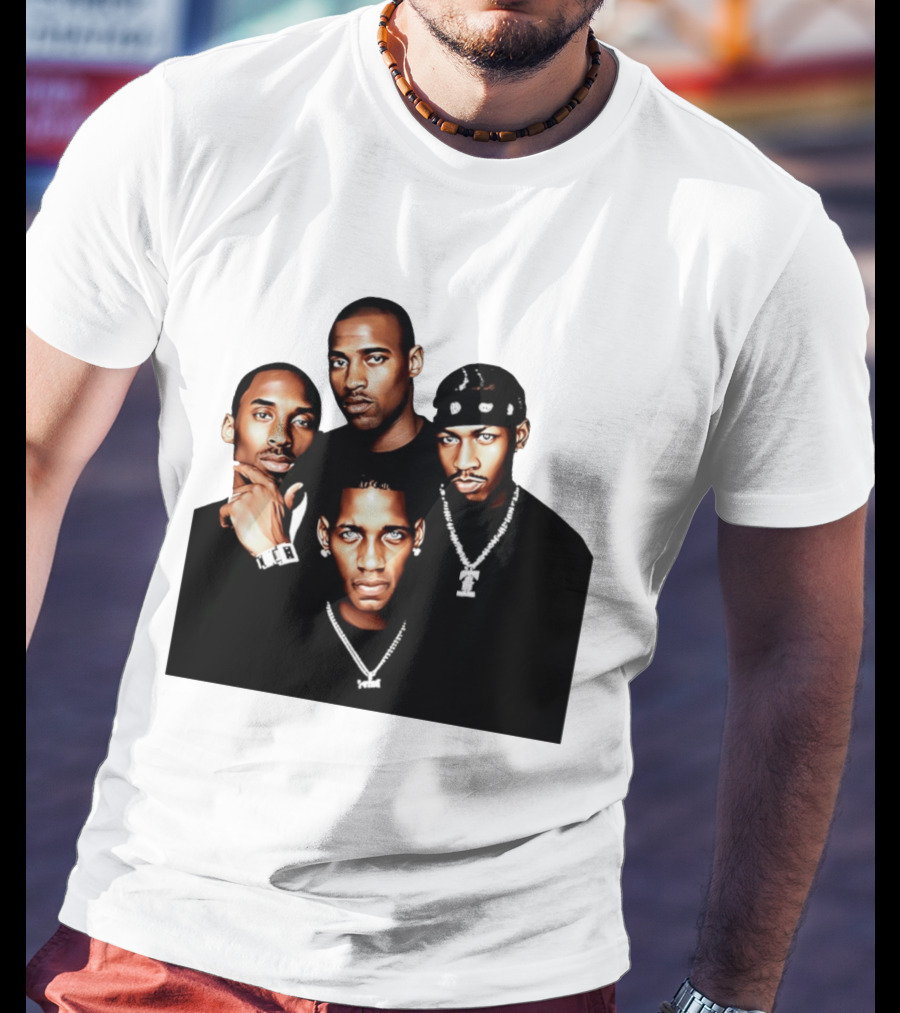 Kobe Iverson Mac Carter Basketball Legends Iconic Group T-Shirt