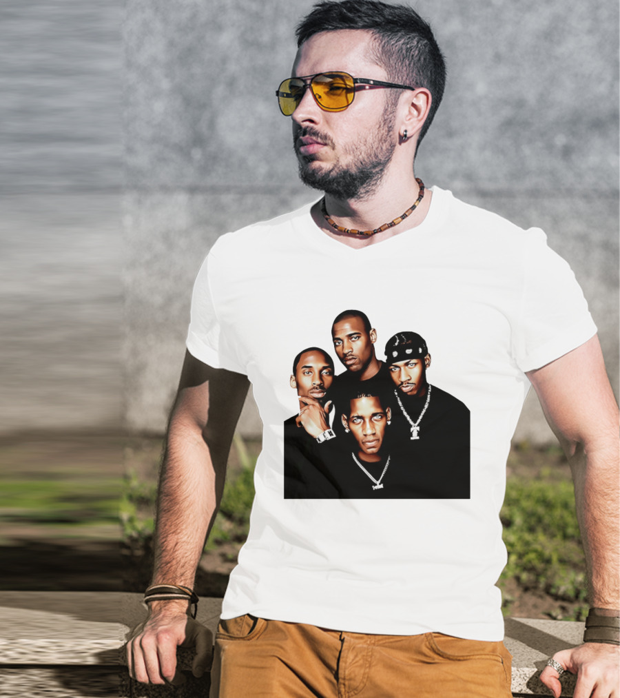 Kobe Iverson Mac Carter Basketball Legends Iconic Group T-Shirt
