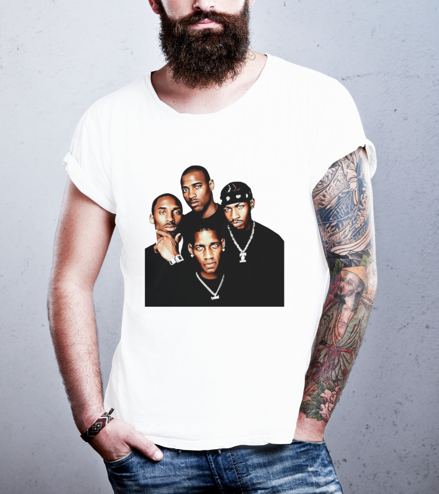 Kobe Iverson Mac Carter Basketball Legends Iconic Group T-Shirt