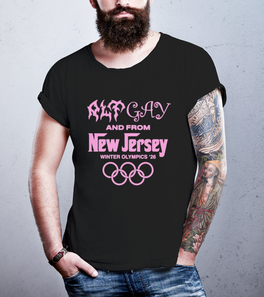 Alt Gay And From New Jersey Winter Olympics '26 T-Shirt