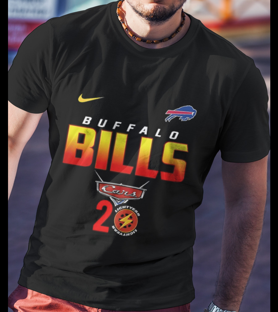 Buffalo Bills Nike Lightning Cars 20th Anniversary T-Shirt