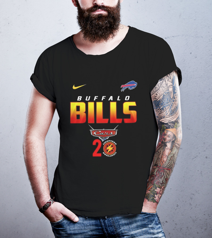 Buffalo Bills Nike Lightning Cars 20th Anniversary T-Shirt