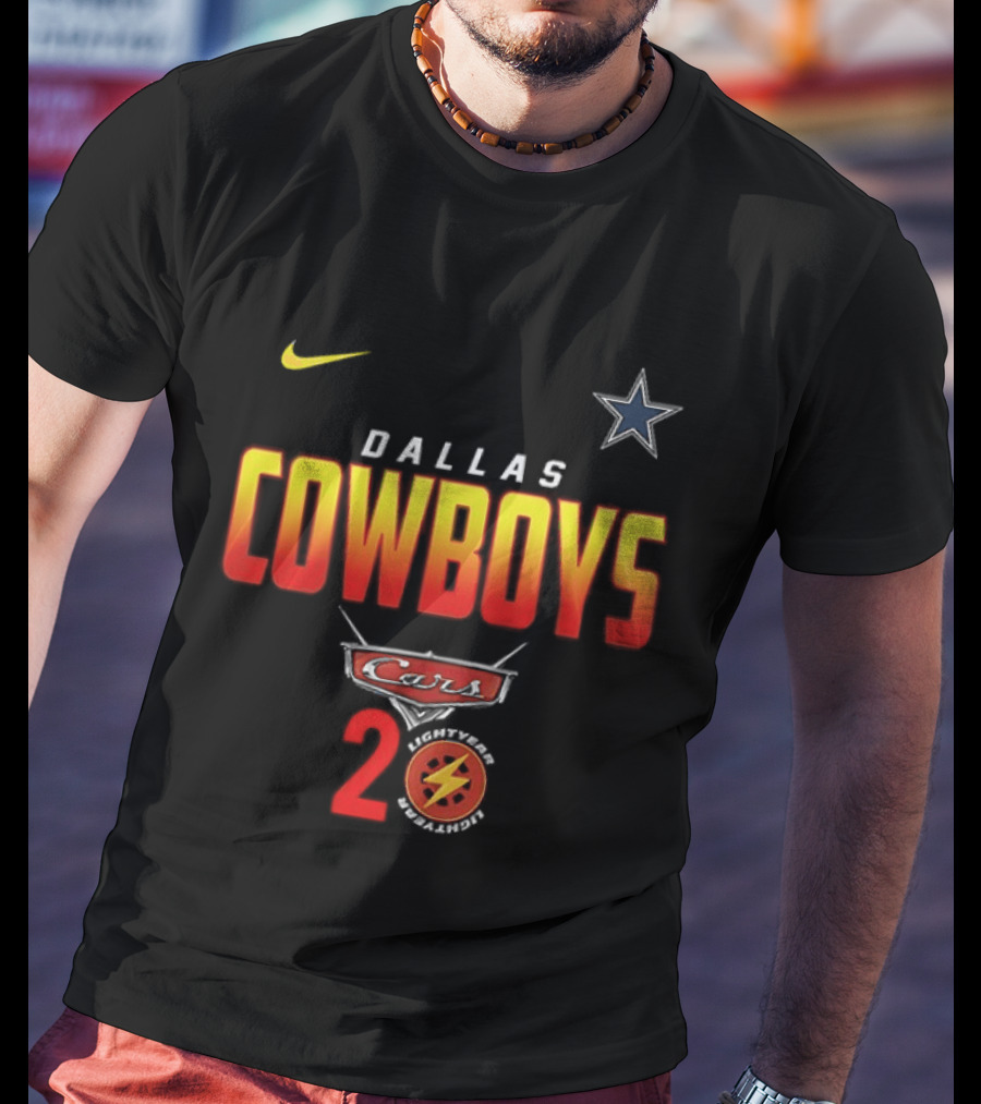 Dallas Cowboys Cars 20th Anniversary Nike Star Lightning T-Shirt