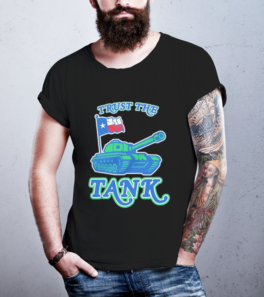 Trust The Tank Dallas Mavericks Texas Flag Tank T-Shirt